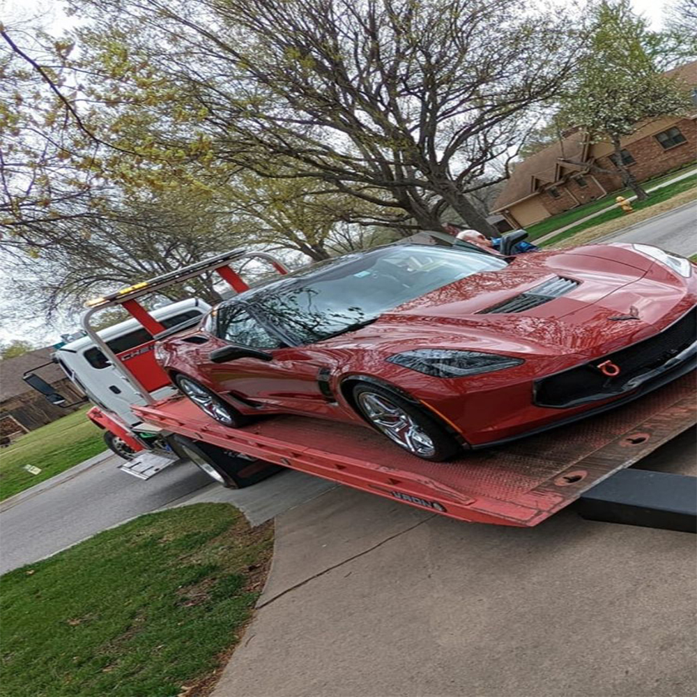 luxury car towing